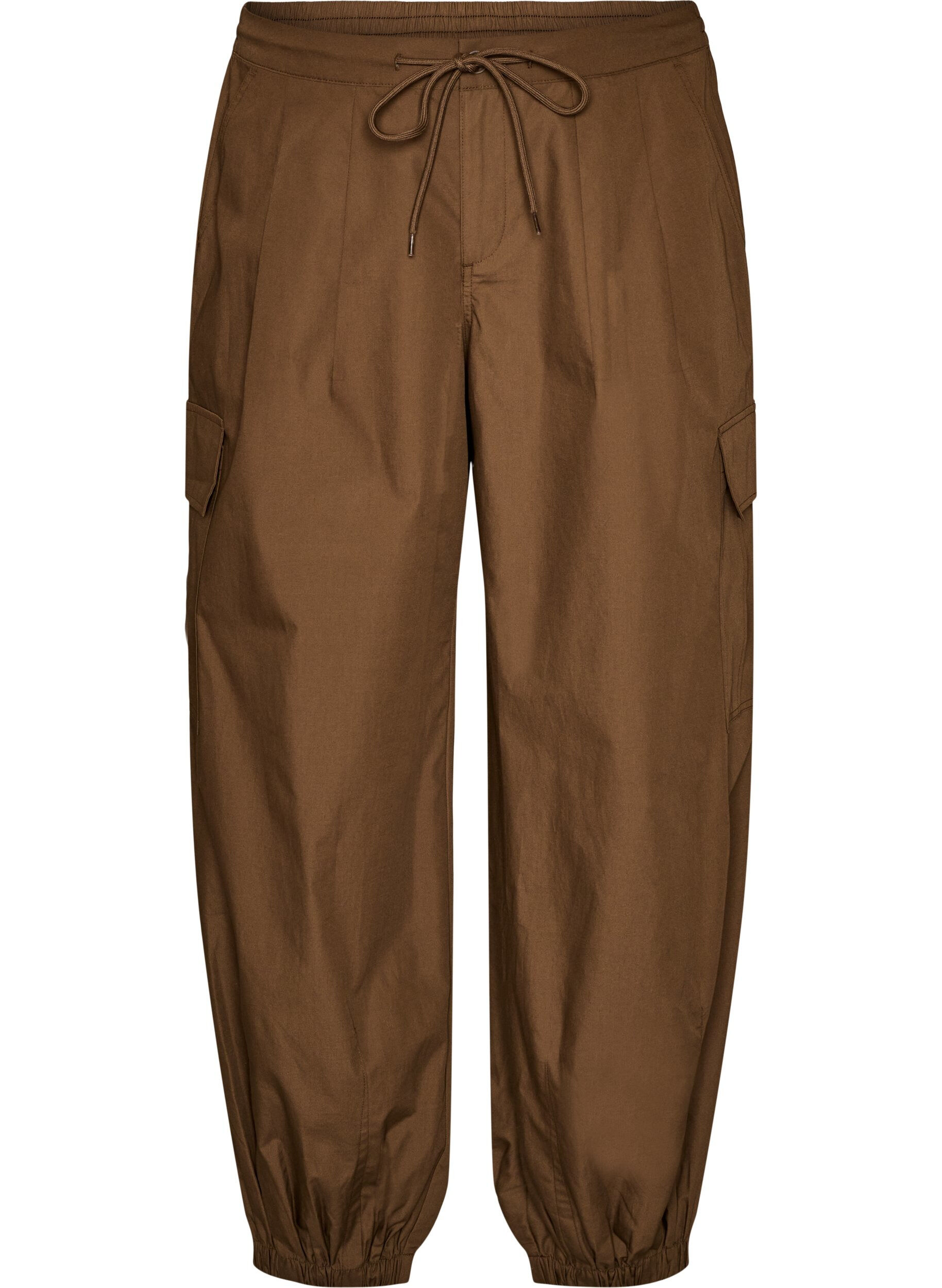 Baumwoll-Cargohose mit Ballonbein