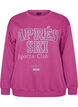 Sweat-shirt avec imprim&eacute; texte, Violet, Packshot image number 0