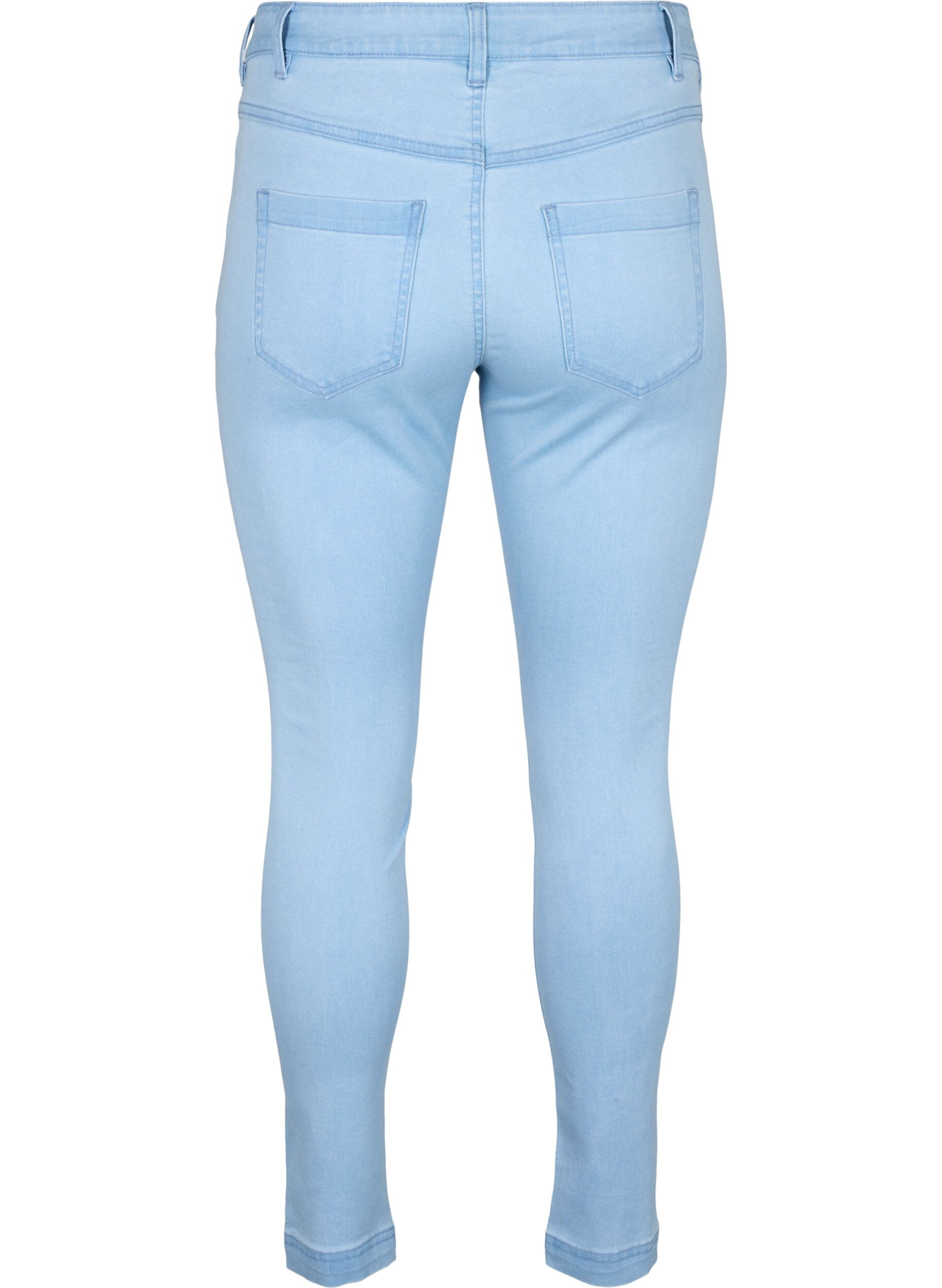 Zizzi Viona Jeans mit normaler Taille, Blau, Packshot image number 1