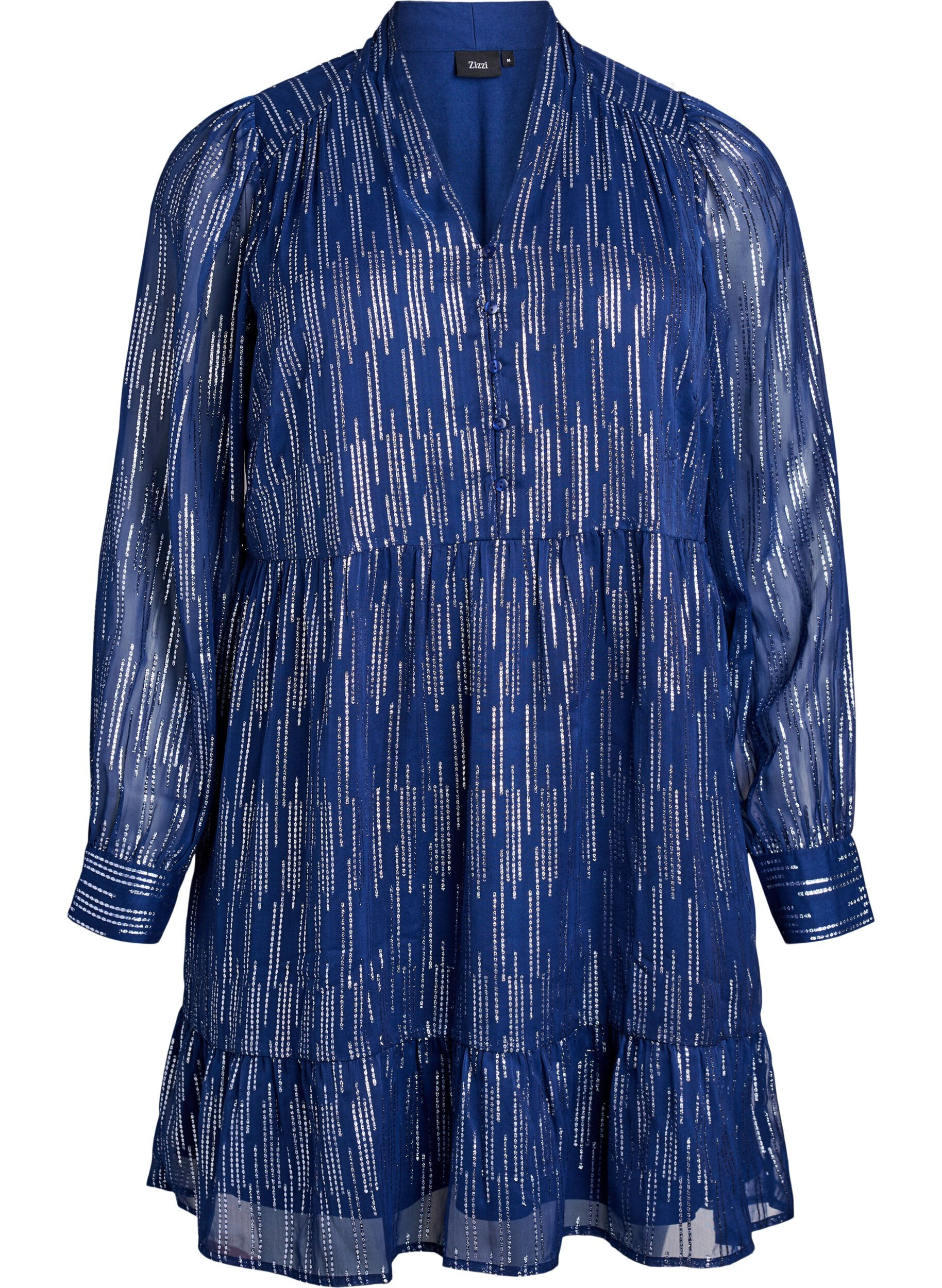 Kurzes Partykleid mit Glitzermuster