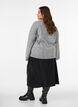 A-Linien-Rock aus Cord mit Kn&ouml;pfen, Schwarz, Model image number 2