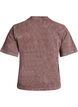 T-shirt en coton avec imprim&eacute; devant, Marron, Packshot image number 1