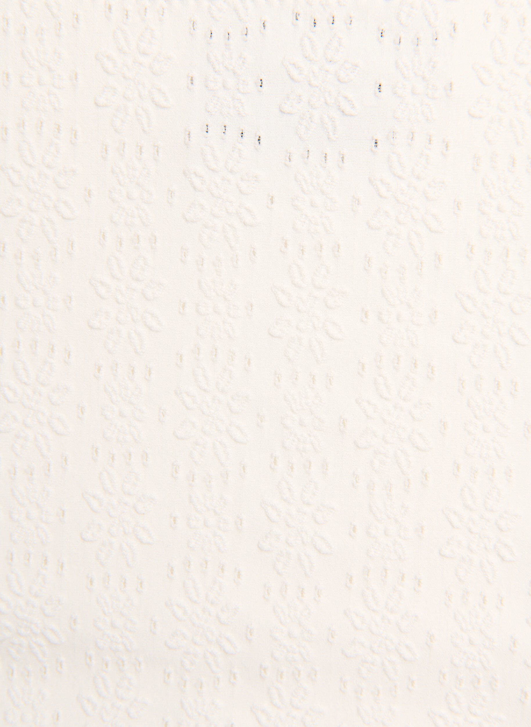 Zizzi Bas de bikini &agrave; motif textur&eacute; et taille standard, Blanc, Packshot image number 2