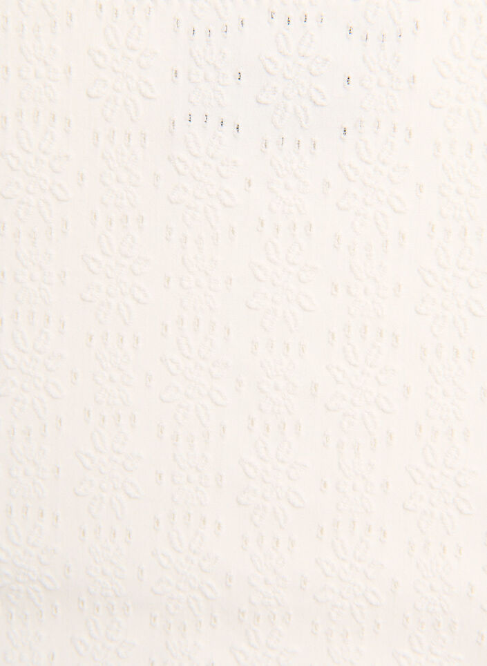 Bas de bikini &agrave; motif textur&eacute; et taille standard, Blanc, Packshot image number 2