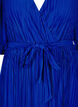 Robe midi pliss&eacute;e avec manches chauve-souris, Bleu, Packshot image number 2