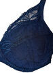 Soutien-gorge rembourr&eacute; en dentelle avec armatures, Bleu, Packshot image number 2