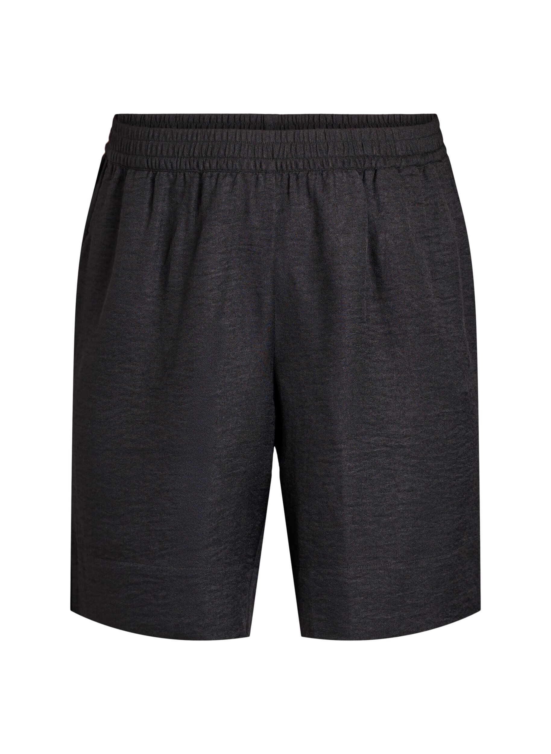 ZizziShorts mit Taschen und hoher Taille, Schwarz, Packshot image number 0