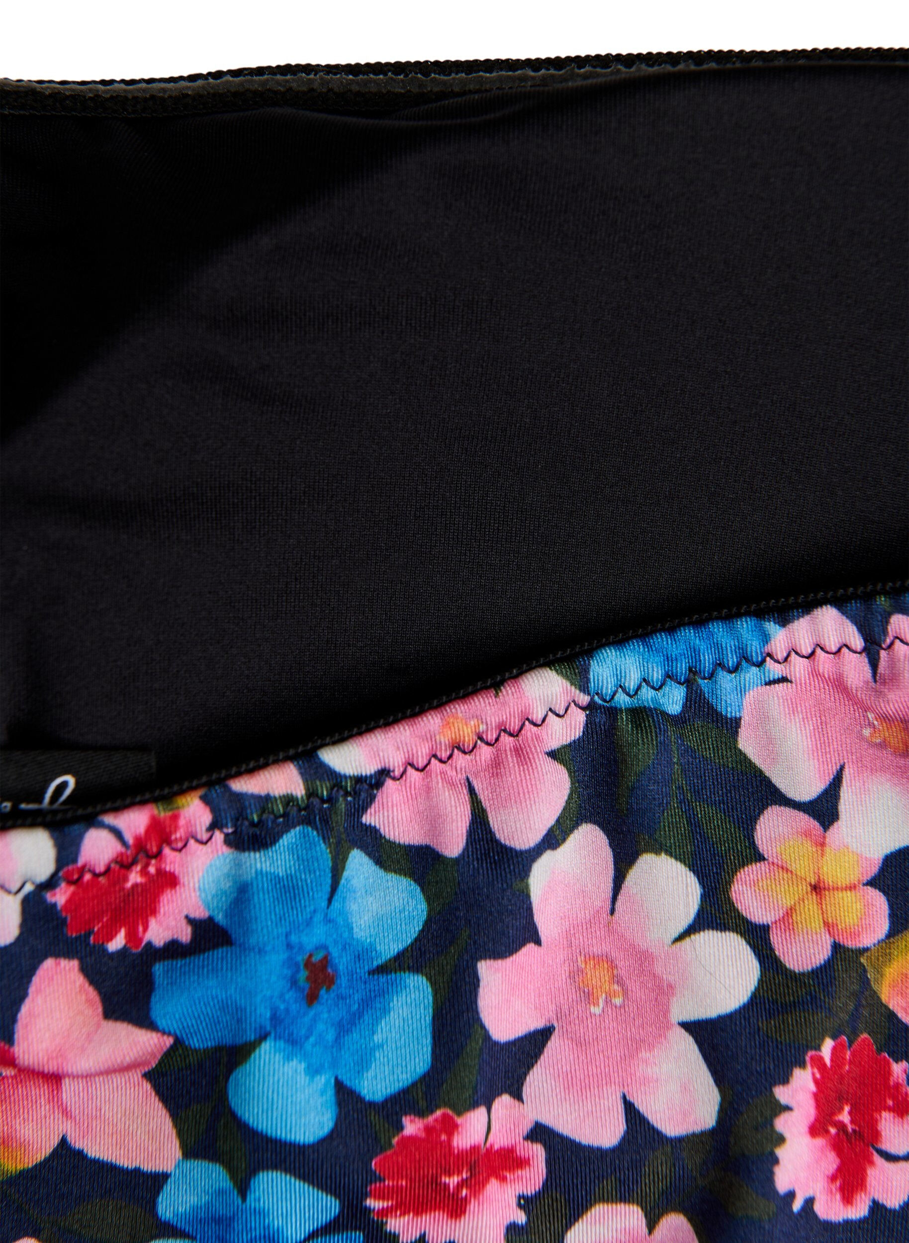 Zizzi Gebl&uuml;mtes Bandeau-Bikinioberteil, Rot, Packshot image number 3