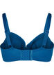 Soutien-gorge à armatures rembourré avec de la dentelle, Bleu, Packshot image number 1