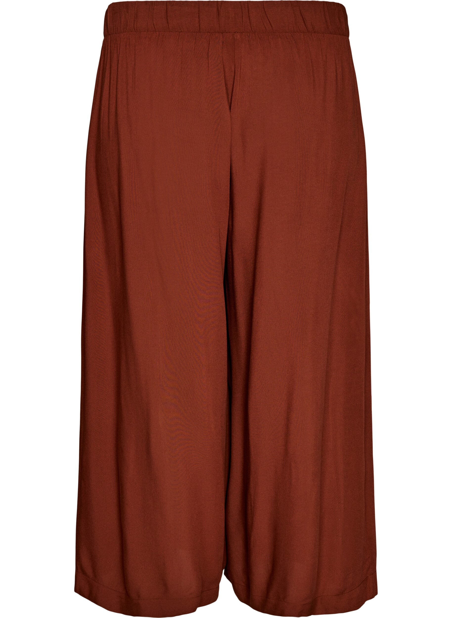 ZizziCulottes aus Viskose mit hoher Taille und weiten Beinen, Rot, Packshot image number 1