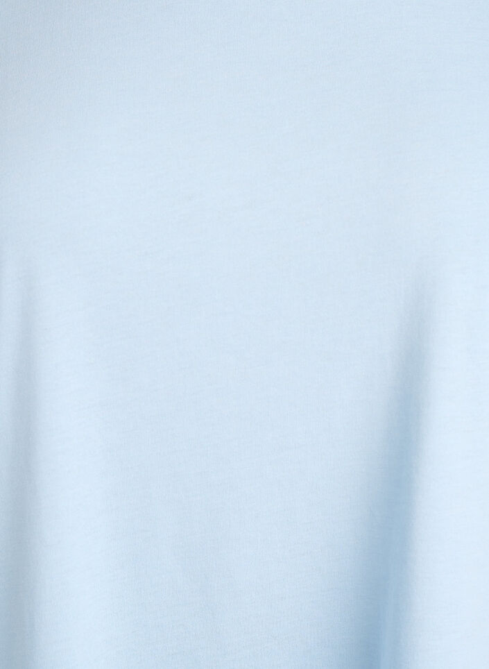 Kurz&auml;rmeliges T-Shirt aus einer Baumwollmischung, Blau, Packshot image number 2