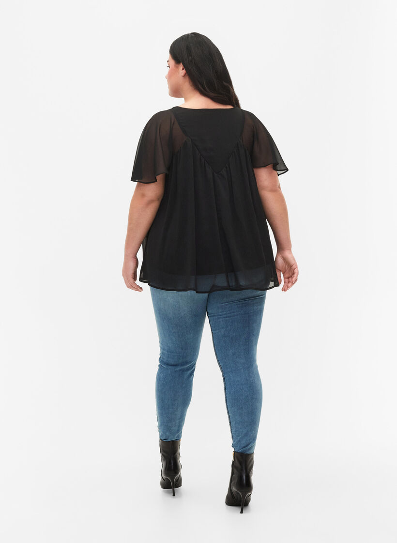 Jeggings mit Rissen, Blue denim, Model image number 1