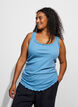 Haut &agrave; dentelle, Bleu, Model image number 3