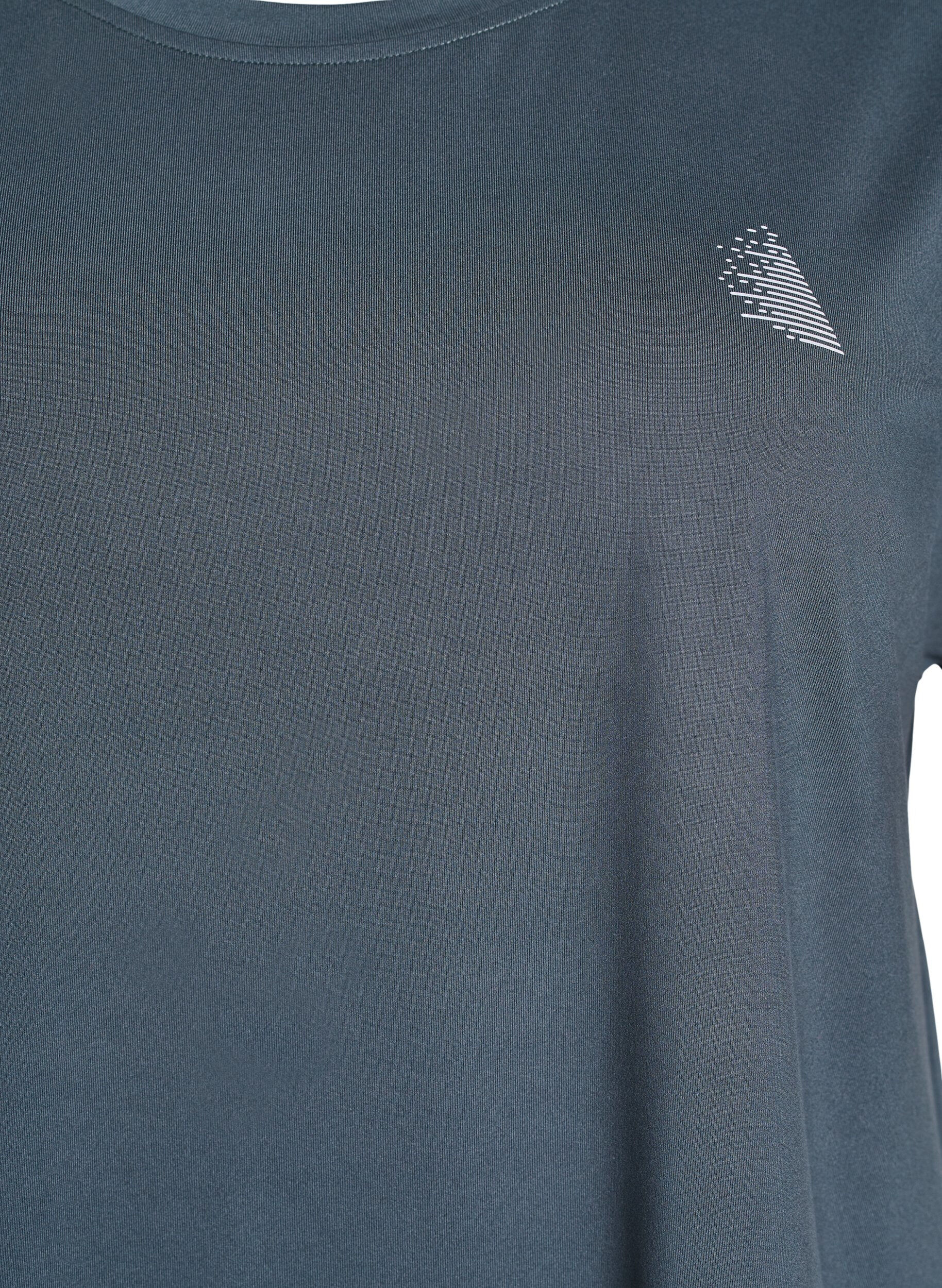 Zizzi T-shirt de sport couleur unie, Vert fonc&eacute;, Packshot image number 2