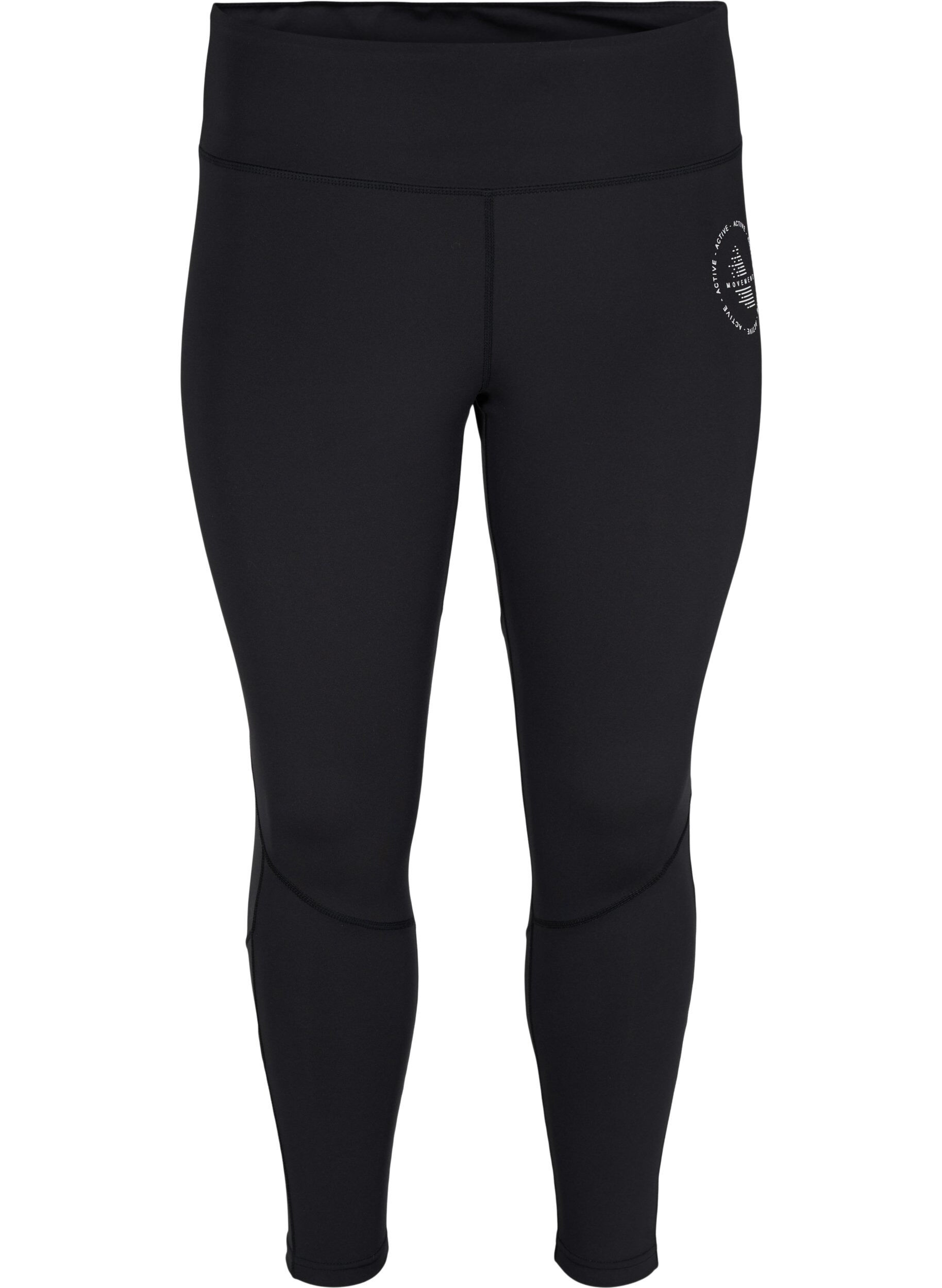 Zizzi Unifarbene Fitness-Leggings, Black, Packshot image number 0