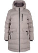 Doudoune avec capuche et poches, Beige, Packshot image number 0
