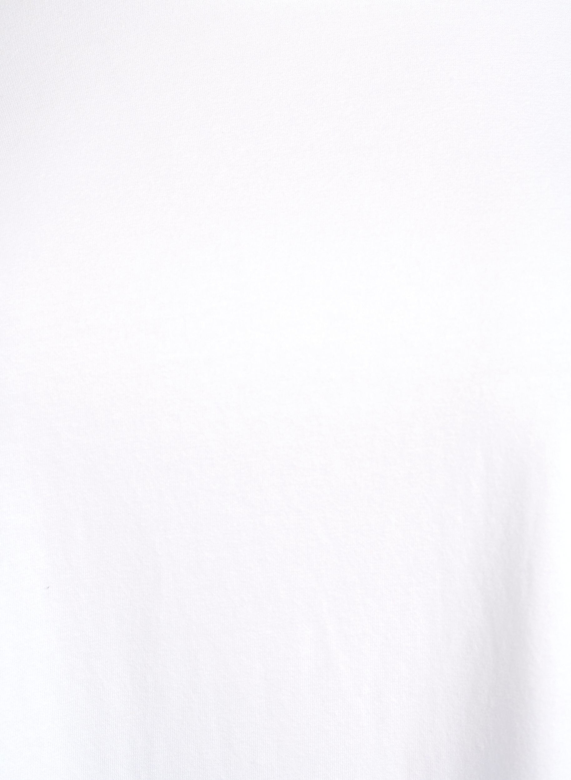 Zizzi Top basic en jersey avec manches longues, Blanc, Packshot image number 2