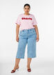 T-Shirt aus Bio-Baumwolle mit Frontprint, Rot, Model image number 1