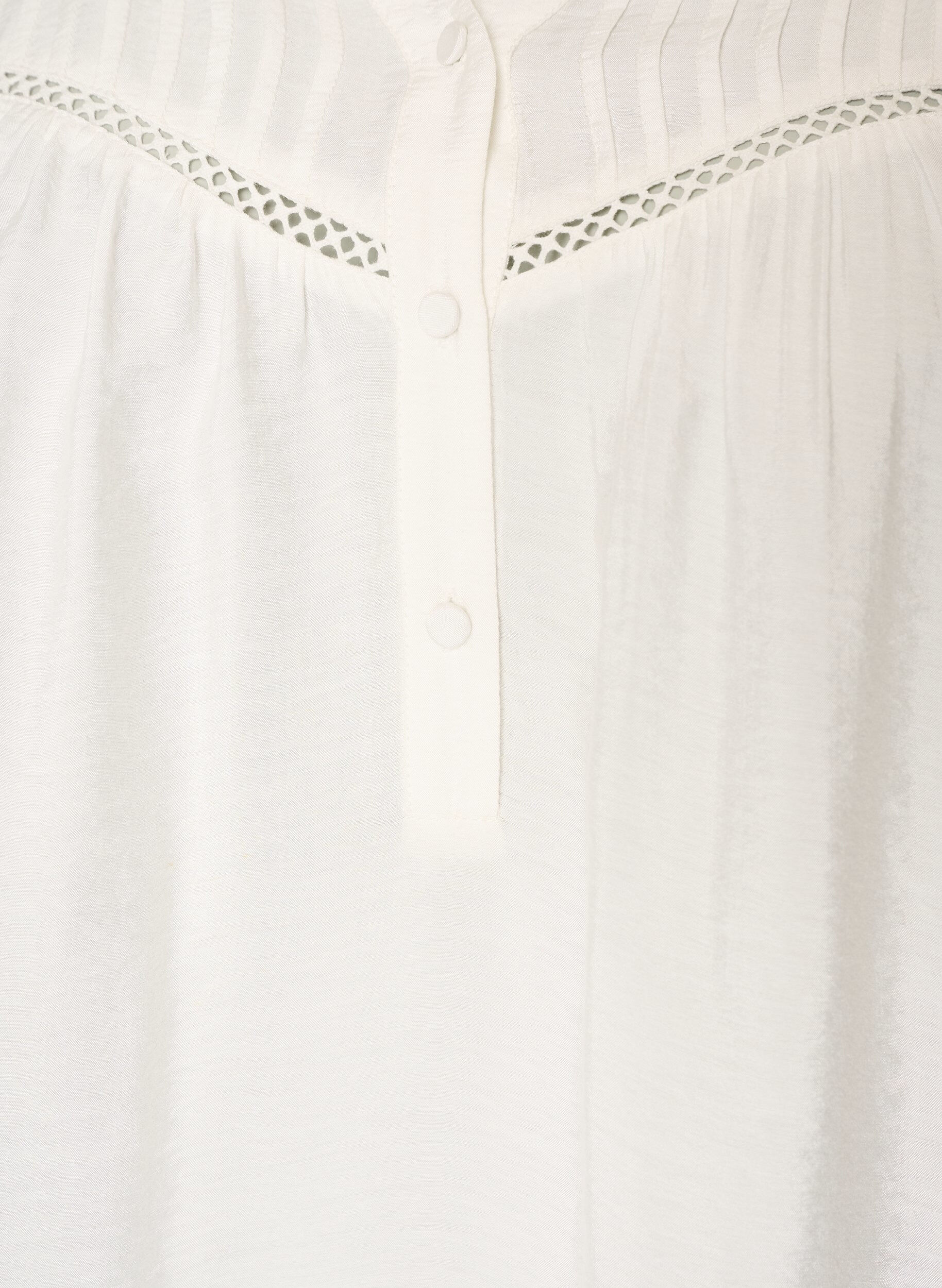 ZizziBlouse en viscose avec nervures et effet ballon, Vanille, Packshot image number 2