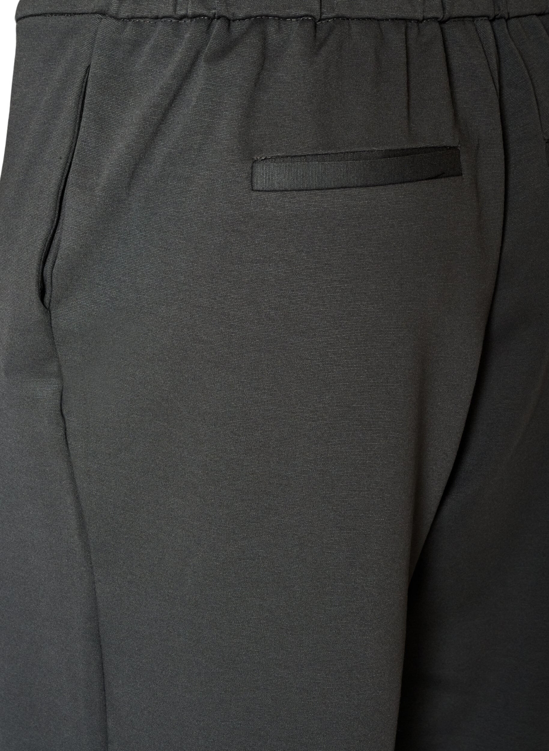 ZizziPantalon ample en jersey taille haute, Gris anthracite, Packshot image number 3