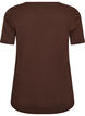 T-shirt de No&euml;l en coton bio, Marron, Packshot image number 1