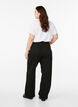Jean &agrave; jambe large et taille haute, Noir, Model image number 1