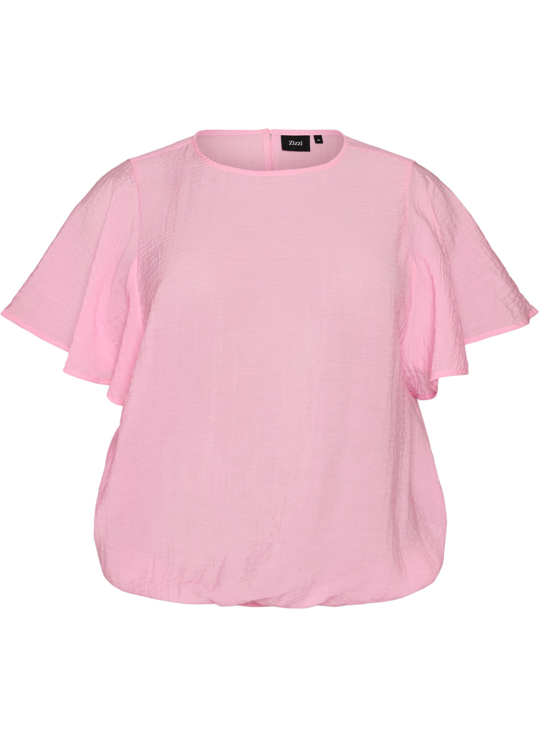 ZizziBluse mit Ballonform und Fl&uuml;gel&auml;rmeln, Pink, Packshot image number 0