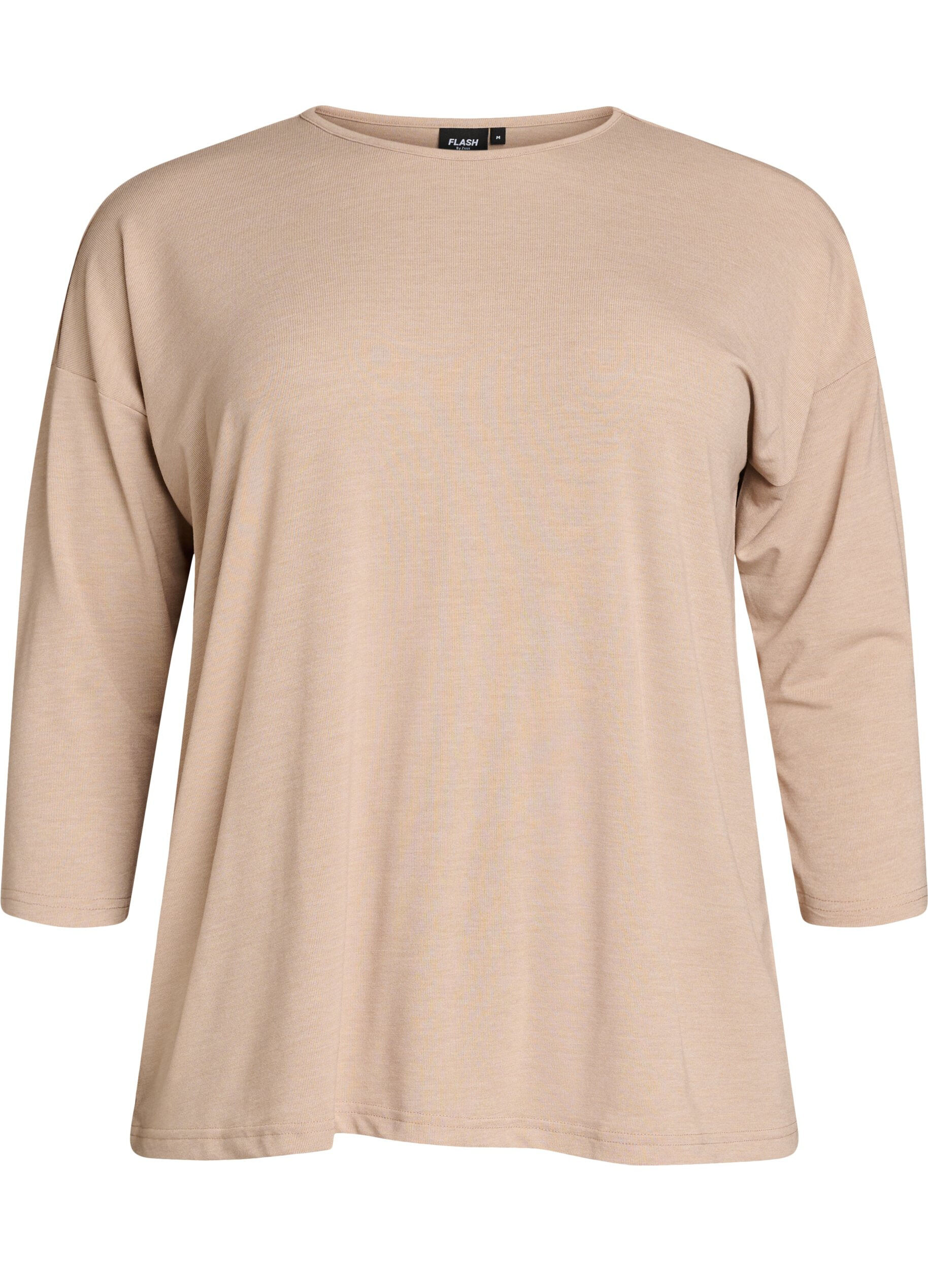 ZizziBlouse en jersey avec manches 3/4, Beige, Packshot image number 0