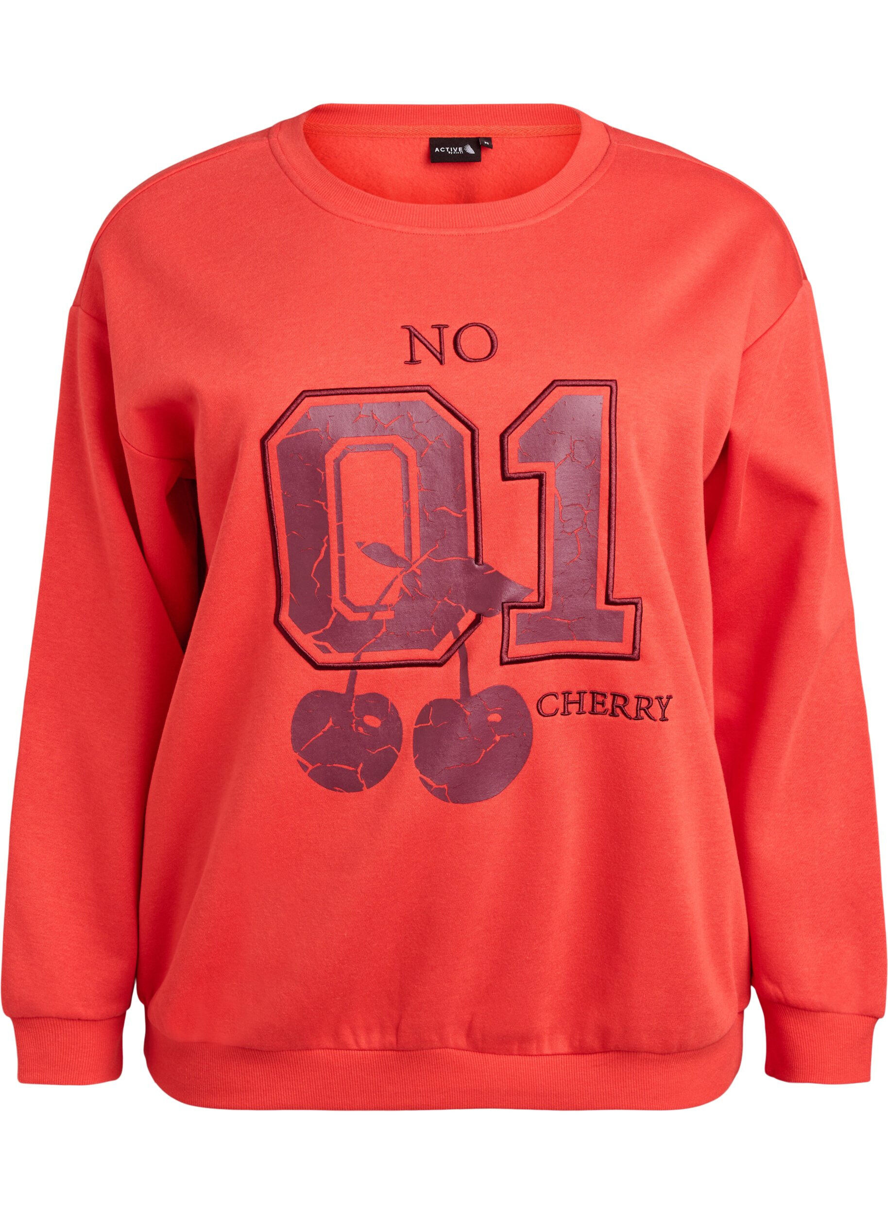 Sweatshirt avec motif &agrave; l'avant