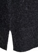 Gestricktes Minikleid mit gewelltem Saum und Schlitzen, Grau, Packshot image number 3