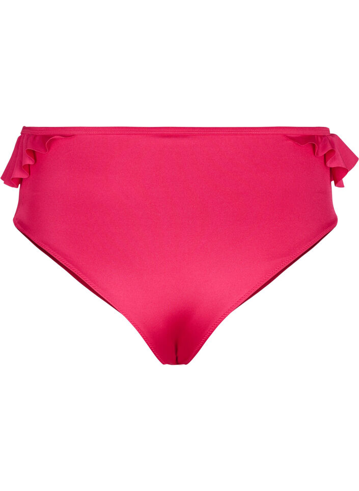 Bas de bikini à volants, Rose, Packshot image number 1