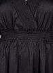 Robe courte avec détails smockés, Noir, Packshot image number 2