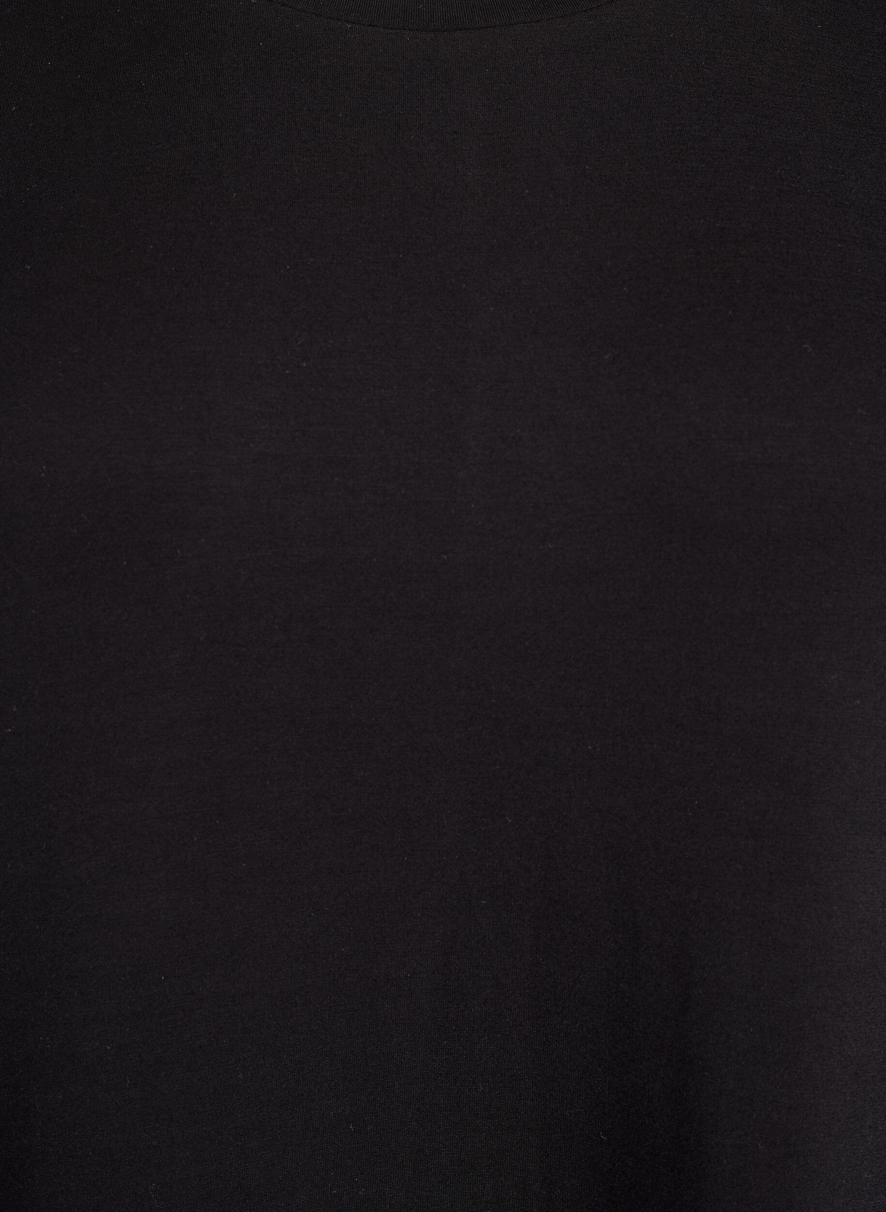 Zizzi T-Shirt-Kleid aus Jersey mit Seitenschlitzen, Schwarz, Packshot image number 2