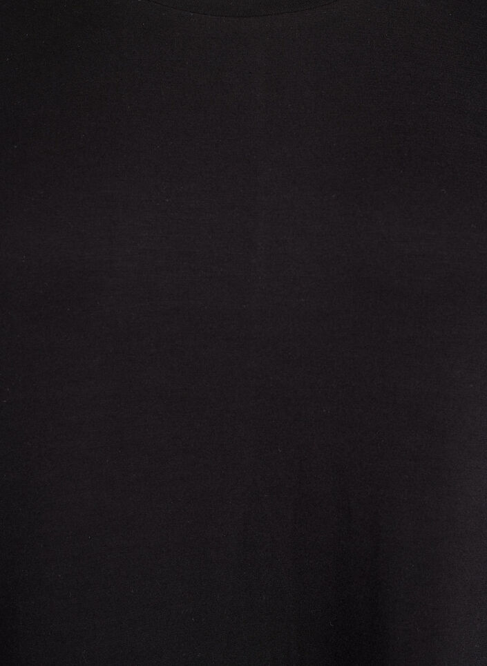 T-Shirt-Kleid aus Jersey mit Seitenschlitzen, Schwarz, Packshot image number 2