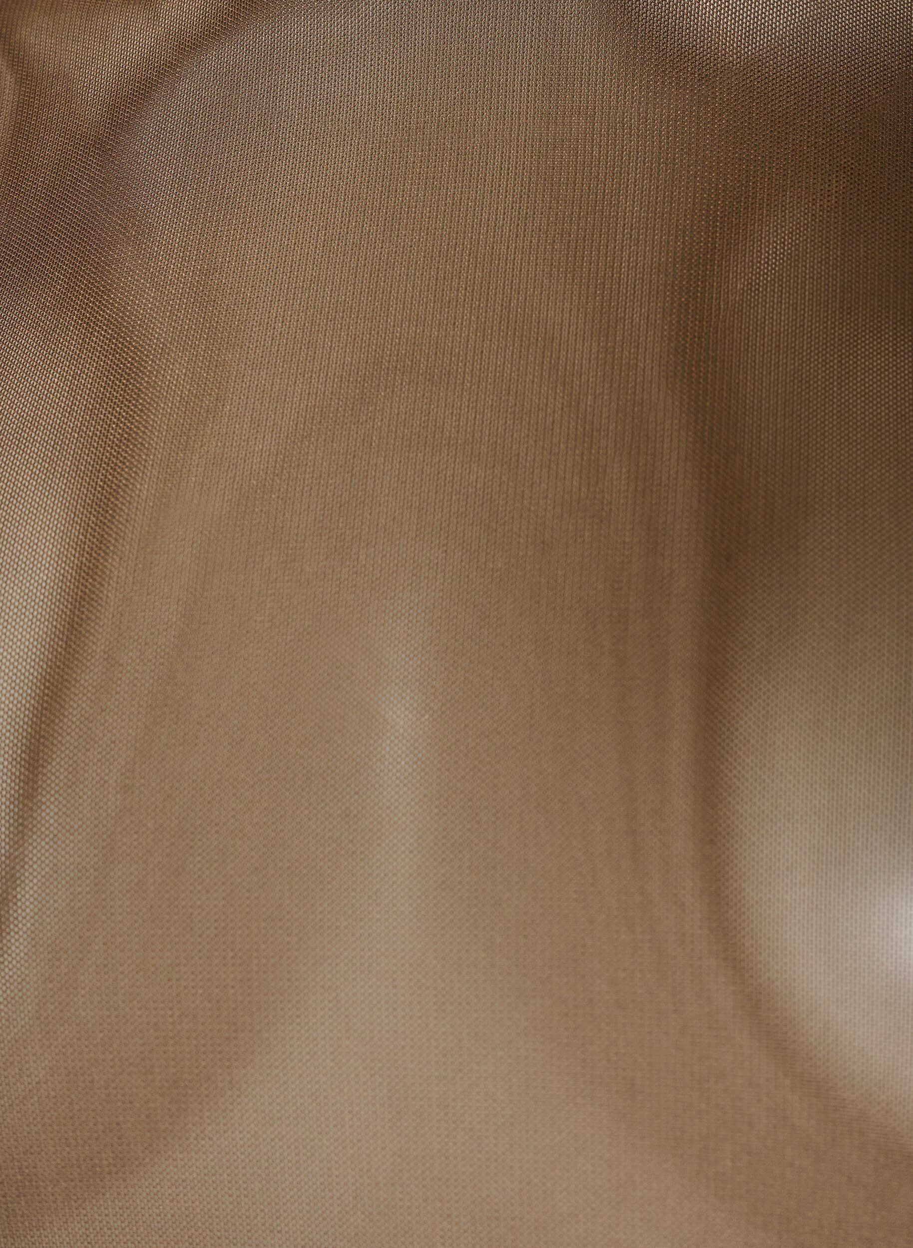 ZizziBlouse en mesh &agrave; manches longues, Marron, Packshot image number 2
