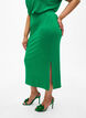 Jupe midi ajustée en viscose, Vert, Model image number 2