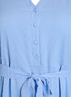 Midi-Kleid mit V-Ausschnitt und Bindeband, Blau, Packshot image number 2