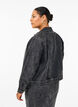 Veste en jean avec fermeture éclair cachée, Dark Grey Denim, Model image number 1