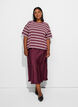Jupe midi en satin, Bordeaux, Model image number 0