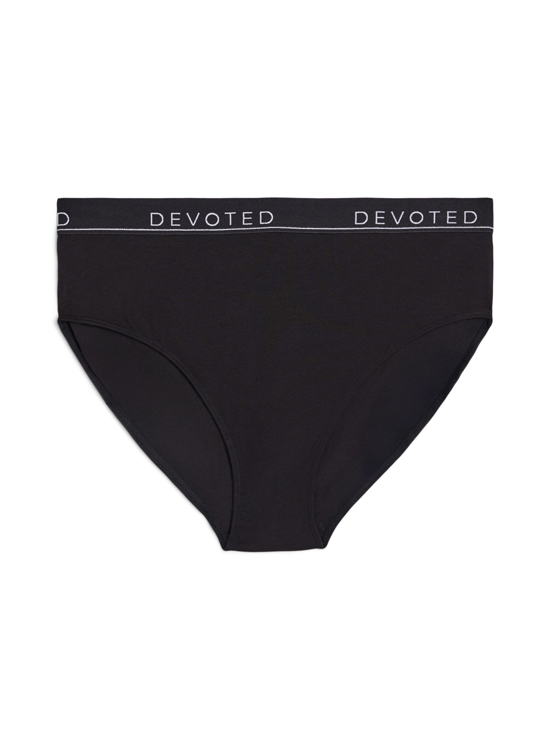 Culotte en coton &agrave; taille r&eacute;guli&egrave;re