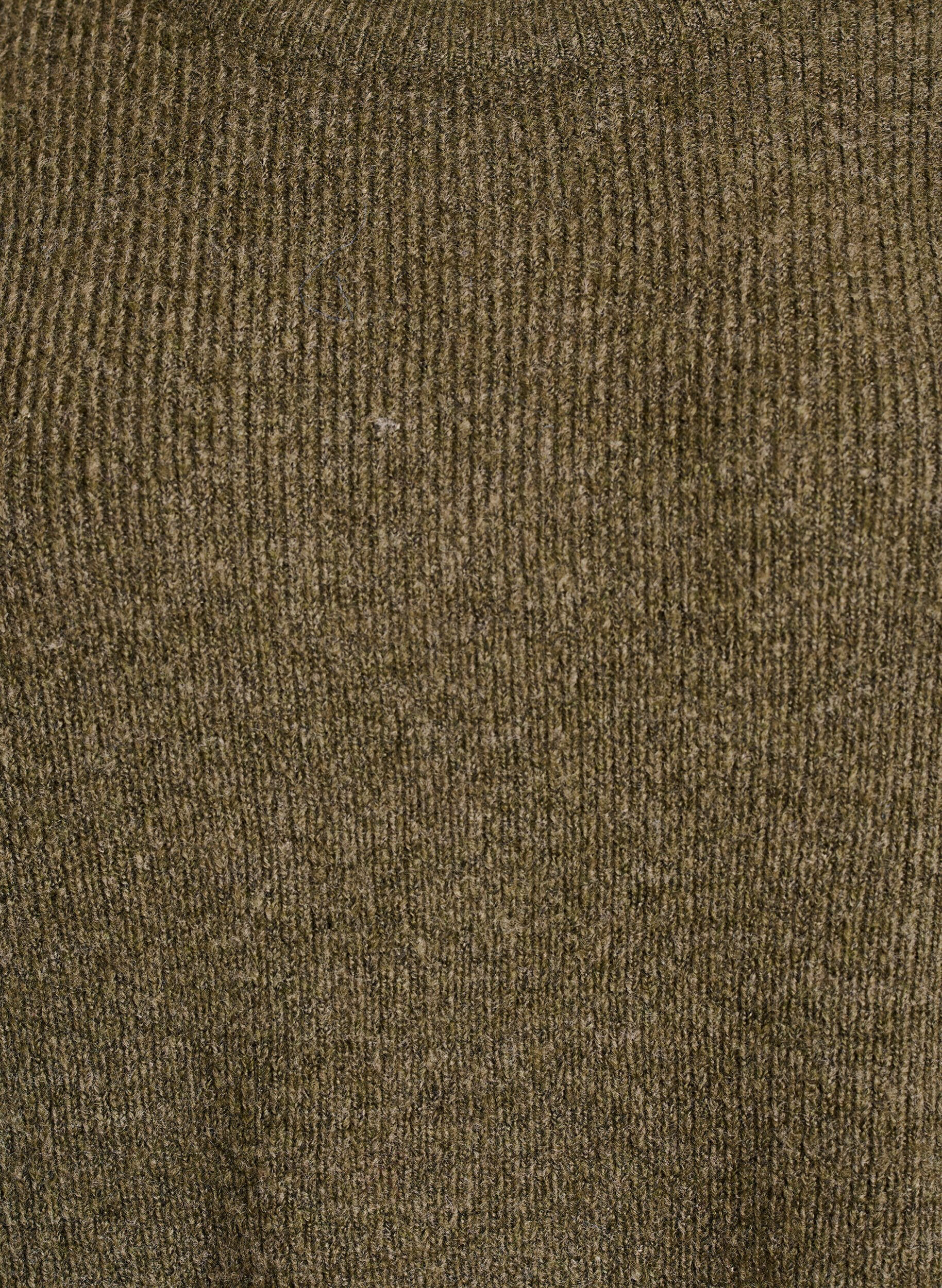 ZizziBlouse en maille chin&eacute;e &agrave; col rond, Vert fonc&eacute;, Packshot image number 2