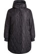 Veste matelass&eacute;e mi-longue avec capuche, Noir, Packshot image number 0