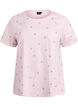 T-Shirt aus Bio-Baumwolle mit aufgestickten Motiven, Pink, Packshot image number 0