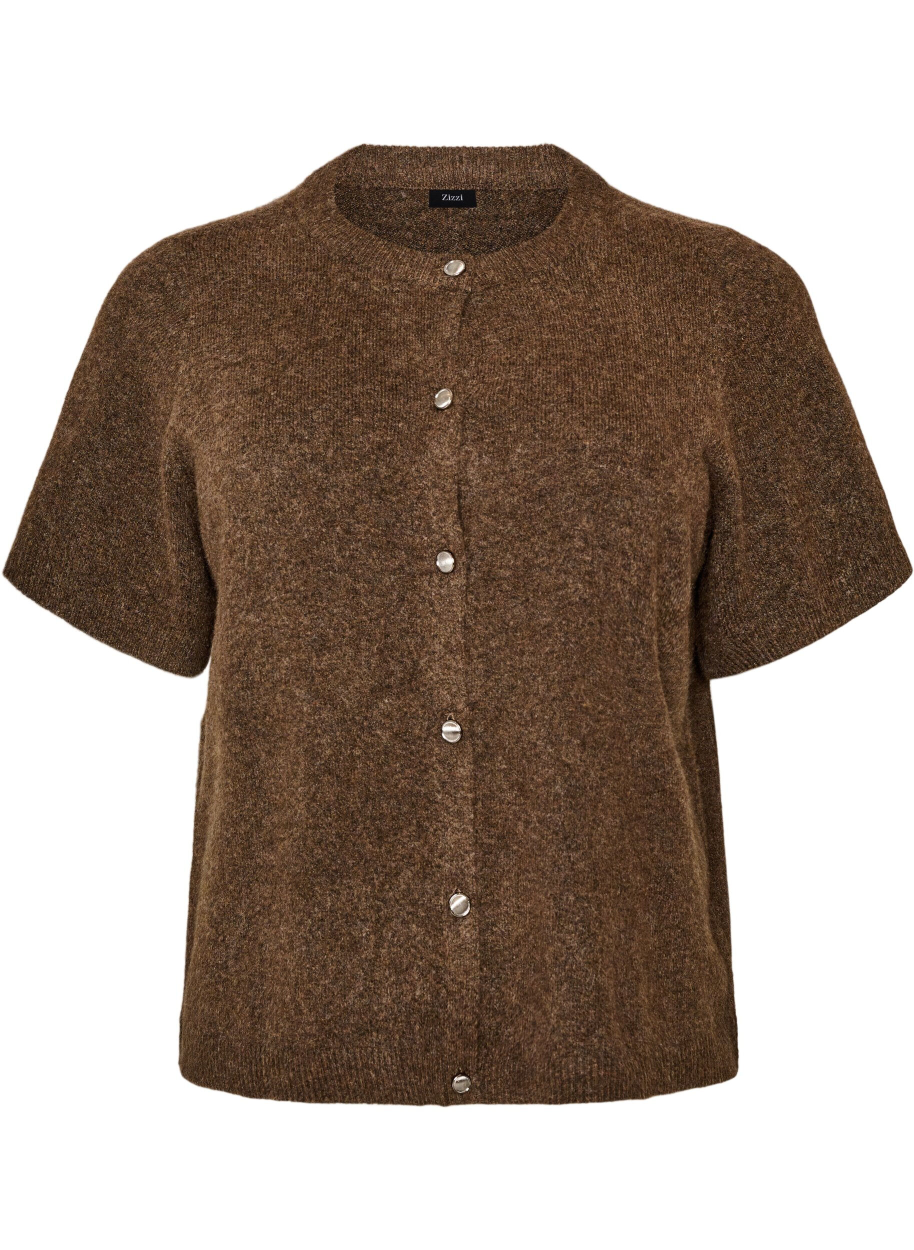 Cardigan en maille avec manches courtes