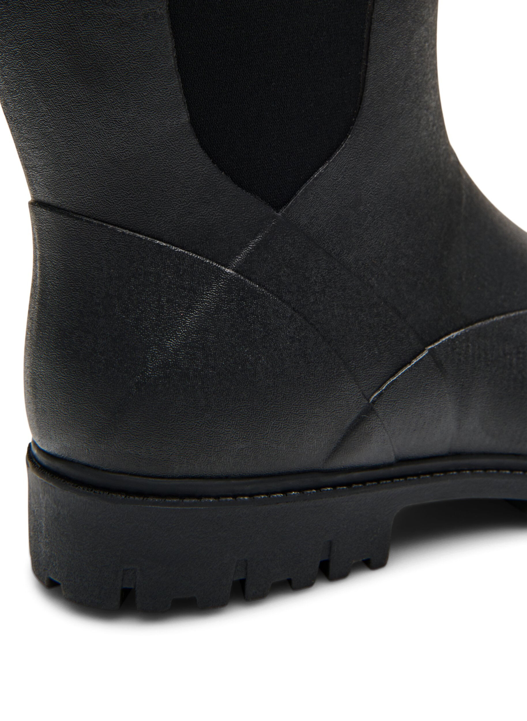 Zizzi Large - Bottines avec tige en n&eacute;opr&egrave;ne &eacute;lastique, Black, Packshot image number 4