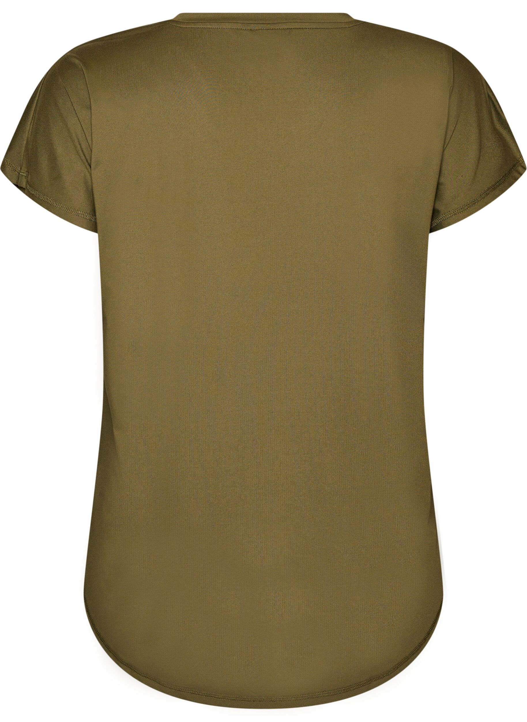 ZizziT-shirt de sport &agrave; manches courtes avec col en V, Vert, Packshot image number 1