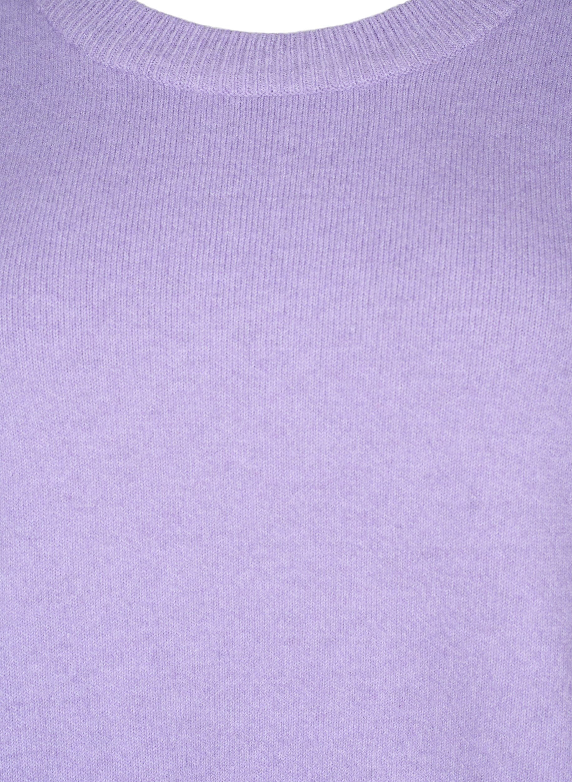 Zizzi Pull &agrave; manches longues avec col rond	, Bougainvillea Mel., Packshot image number 2