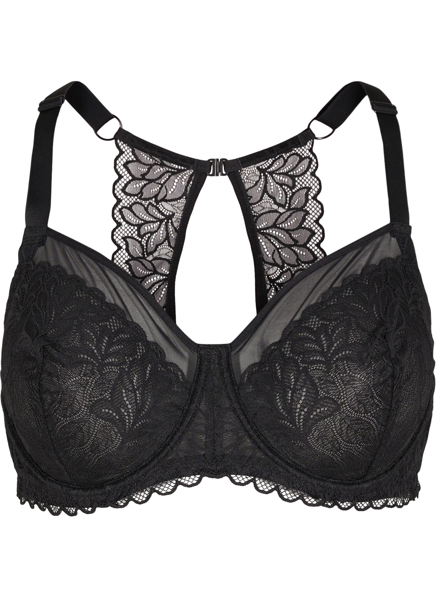 Zizzi Soutien-gorge &agrave; armatures avec dentelle, Black, Packshot image number 0