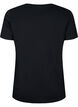 Baumwoll-T-Shirt mit Pailletten, Black W. Face, Packshot image number 1