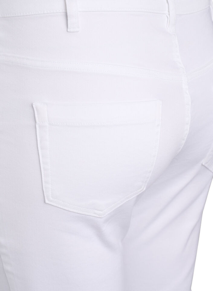Jeans Emily Slim fit &agrave; taille r&eacute;guli&egrave;re, Blanc, Packshot image number 3
